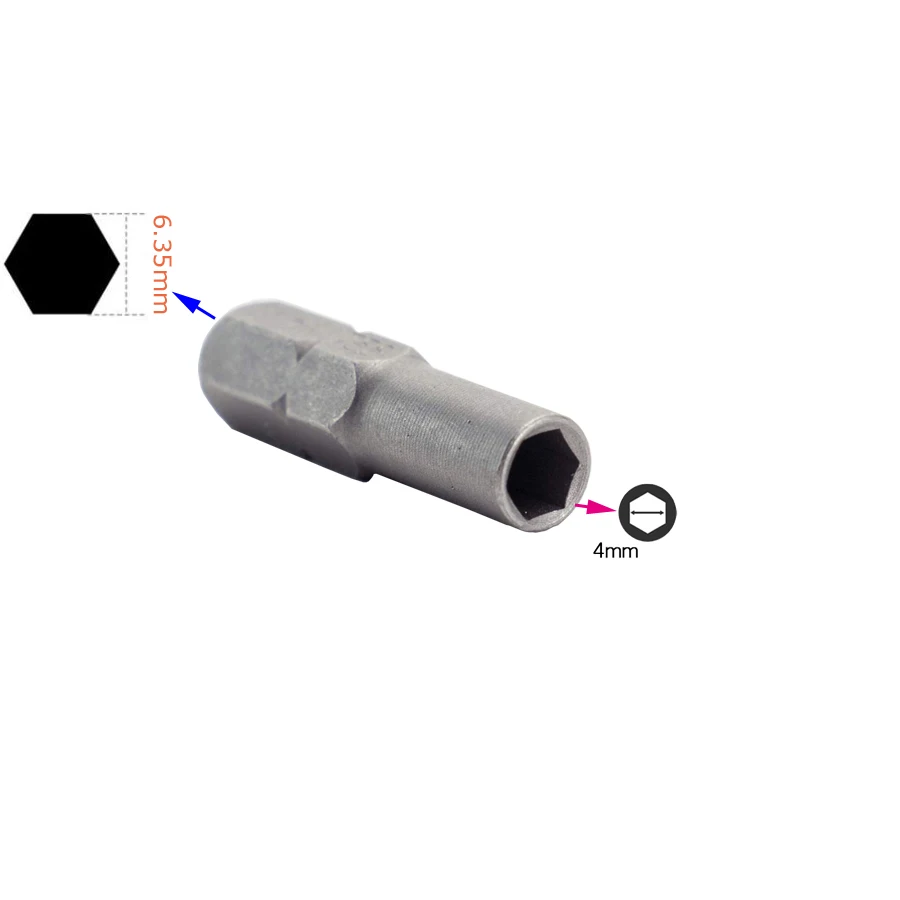 Новый адаптер для вставки 6 35 мм 1/4 дюйма в систему 4 отвертки Micro Bit adapter Holder Magnetic 2