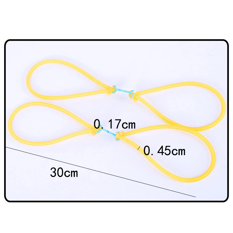 Slingshot Accessories 10Pcs Outdoor Elastic Rubber Band Fishing Slingshot Hunting Catapult Bow Replacement Fishing Harpoon