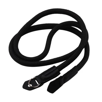 

Nylon Camera Rope Mountaineering Camera Shoulder Neck Strap Belt SLR Cameras Strap Accessories Part(Black)