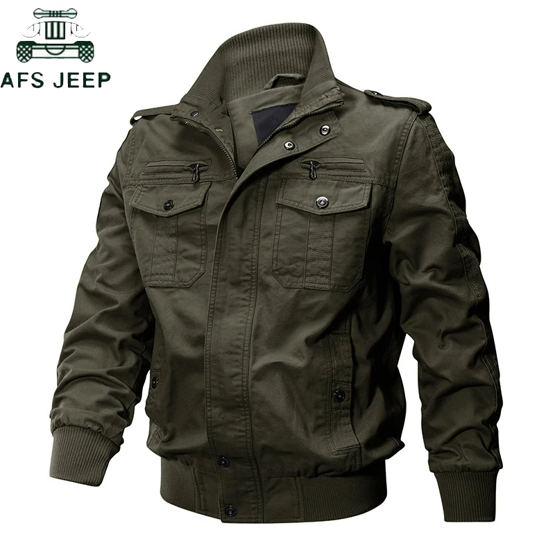 

Autumn Winter Military Tactical Jacket Men Cotton Stand Collar Bomber Jackets Coats Men's Air Force Pilot Jackets Plus Size 3XL