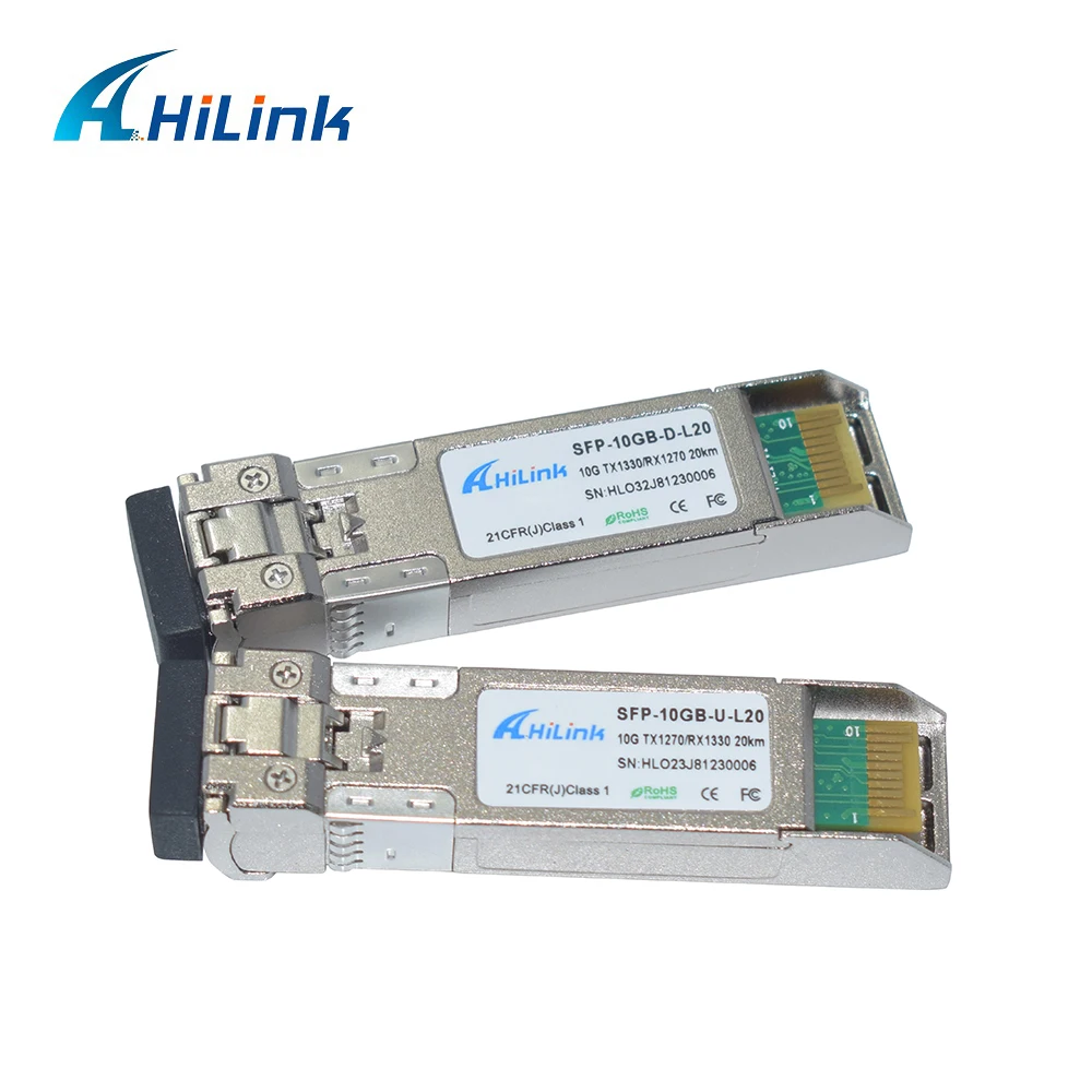 (1 20 пар) 10G SFP + BIDI Tx1330nm/Rx1270 Tx1270nm/Rx1330nm 20km трансиверы оптоволоконный модуль|sfp optical