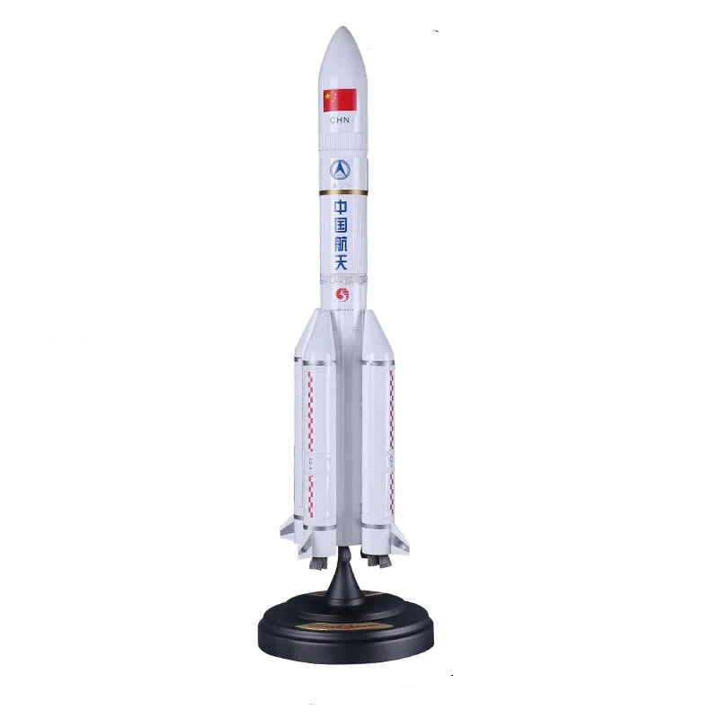 US $159.99 Long March 5 Rocket Model Simulation Alloy CZ5 Long March 5 Space Model Toy Desktop Ornaments