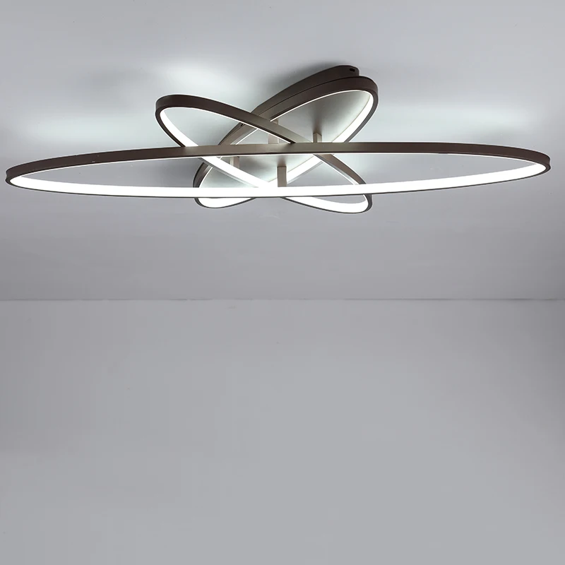 

Modern Lustre Chandelier for living room bedroom dining Study room Aluminum 110V 220V led Lustre White Coffee Ceiling Chandelier