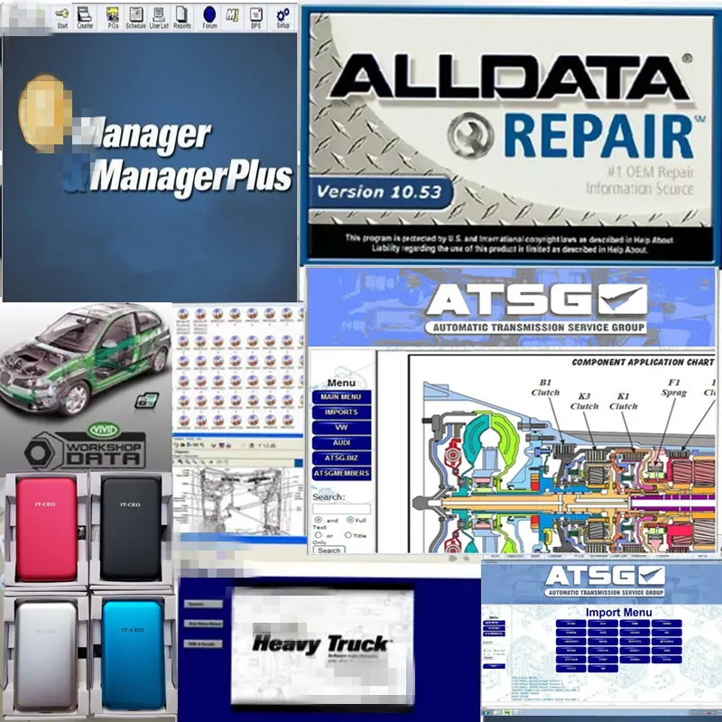 2020 alldata auto repair software Alldata 10.53 + Mit.hell 2015 +heavy truck 25in1 in 1TB HDD free remote | Автомобили и