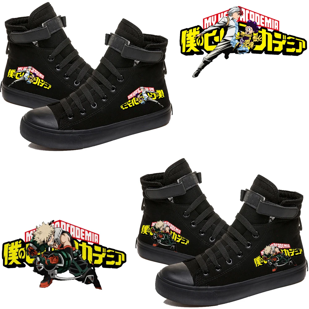 Canvas Shoes New Cozy-Sneakers High-Top Hero My And Print Academia Katsuki Todoroki-Printed