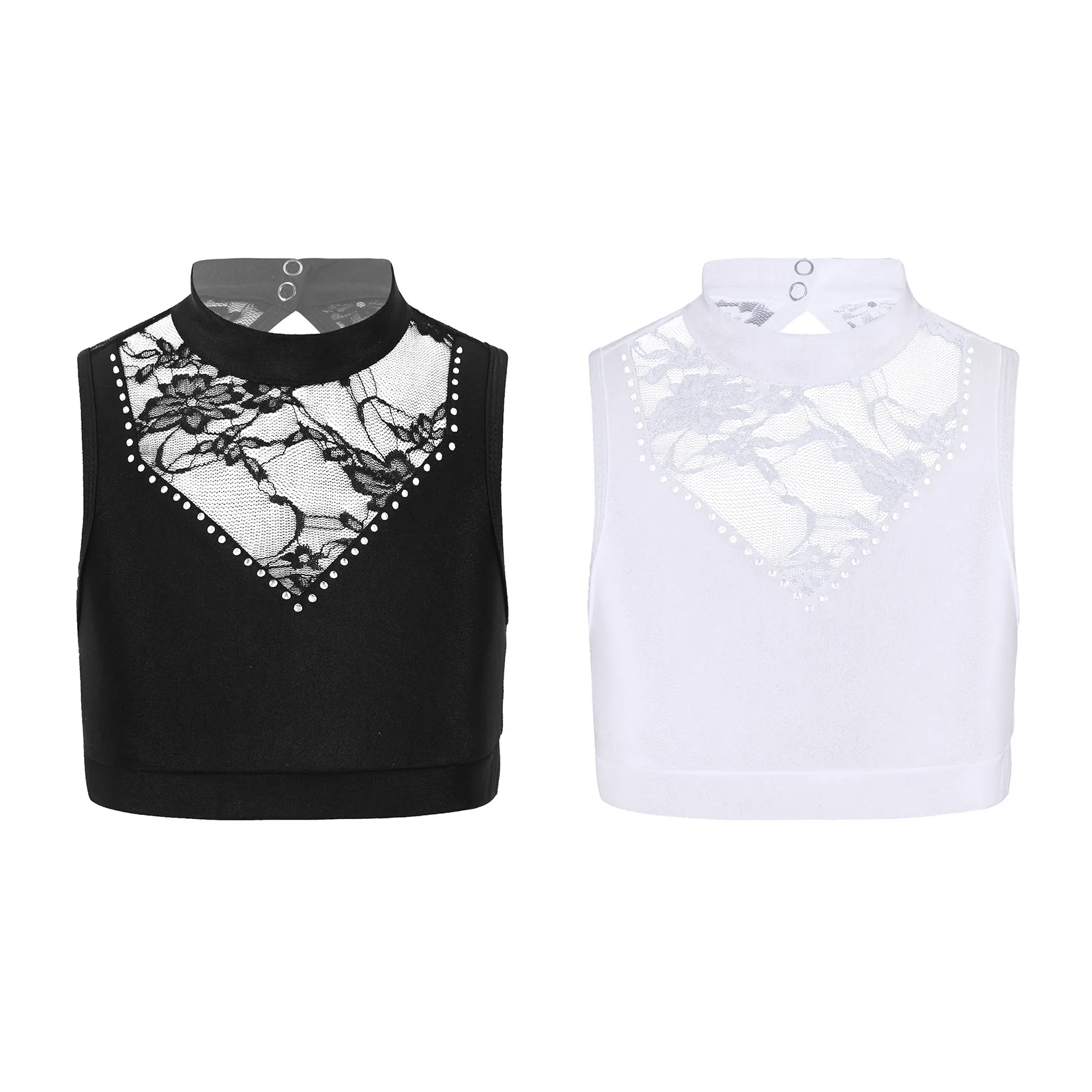 Kit Com 4 Regatas Para Meninas - Algodão Sem Mangas Para Dança E Esportes