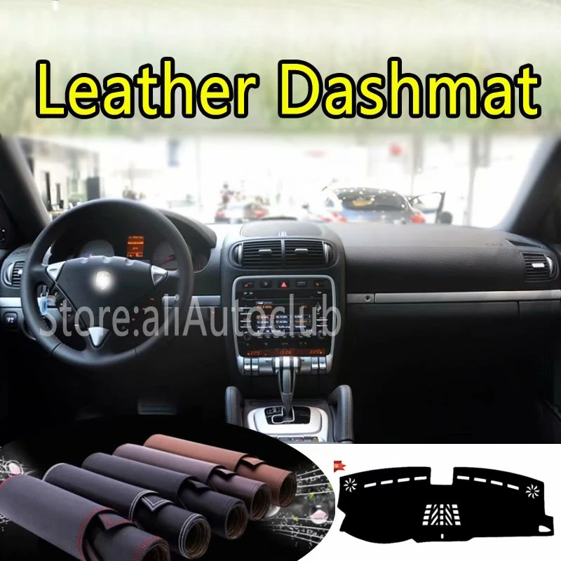 Кожаный коврик для приборной панели Porsche Cayenne 2003-2010 2009 2008 чехол индивидуальный