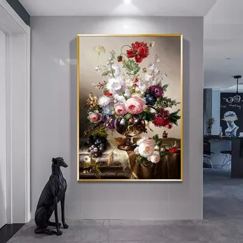 

2020 New Style Cross Stitch xian xiu Embroidered European Style Modern Entrance Hanging Hallway Vertical American Living Room Be