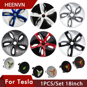 

Heenvn Model3 Car Hub Cover For Tesla Model 3 Wheel Cap 18-Inch Automobile Hubcap Wheel Cover Model3 Accessories For Tesla Three