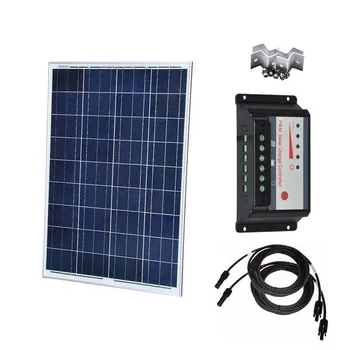 

Solar Panel Kit Complete 100w 200w 300w 400w Solar Controller 30A 12v/ 24v Solar Battery Charger 12v Caravan Car Camping Boat
