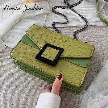 

Fashion PU Leather Crossbody Bags For Women 2019 Small Shoulder Messenger Bag Female Luxury Stone Pattern Handbags and Purses