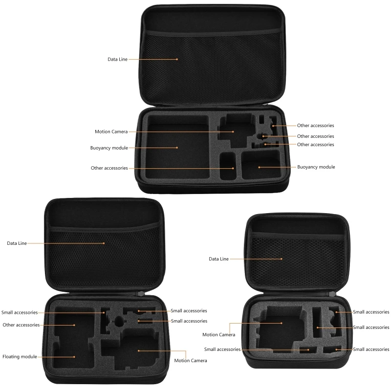 Goprohero 9アクションカメラ用 ポータブル収納バッグ 耐衝撃性 小 中 大 ハードシェルケース Fyvnjlq76s テレビ オーディオ カメラ Www Iqracollege Edu Pk