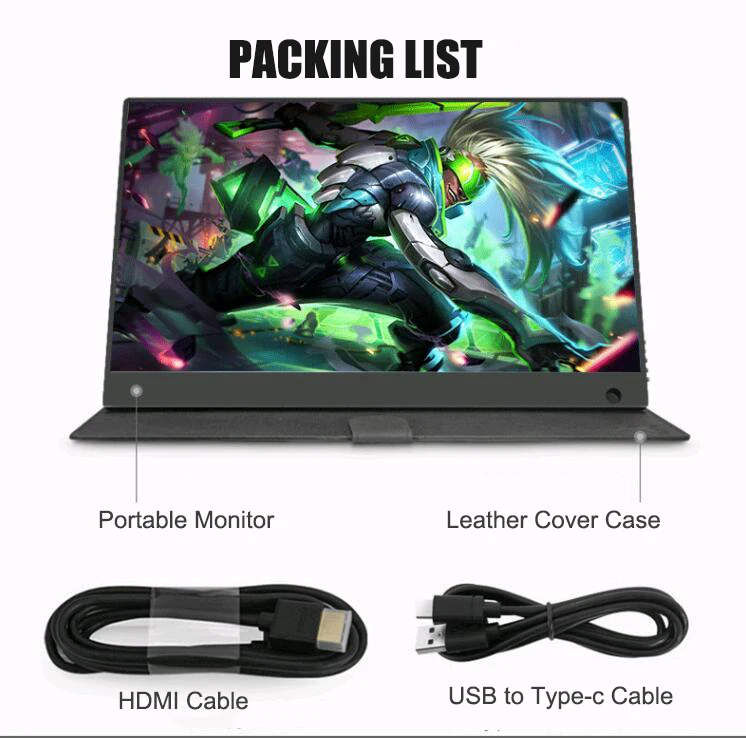 Портативный монитор 13 3 &quotLCD USB Type C Hdmi игровой IPS 1080p HD дисплей для PS4 ноутбука