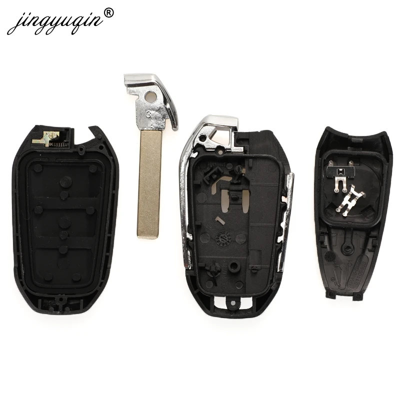Jinyuqin HU83 смарт-ключ для peugeot 208 308 508 3008 5008 Citroen C4 DS4 DS5 аварийного ключа автомобиля дистанционного 433 МГц/434 МГц ID46 Hitag2