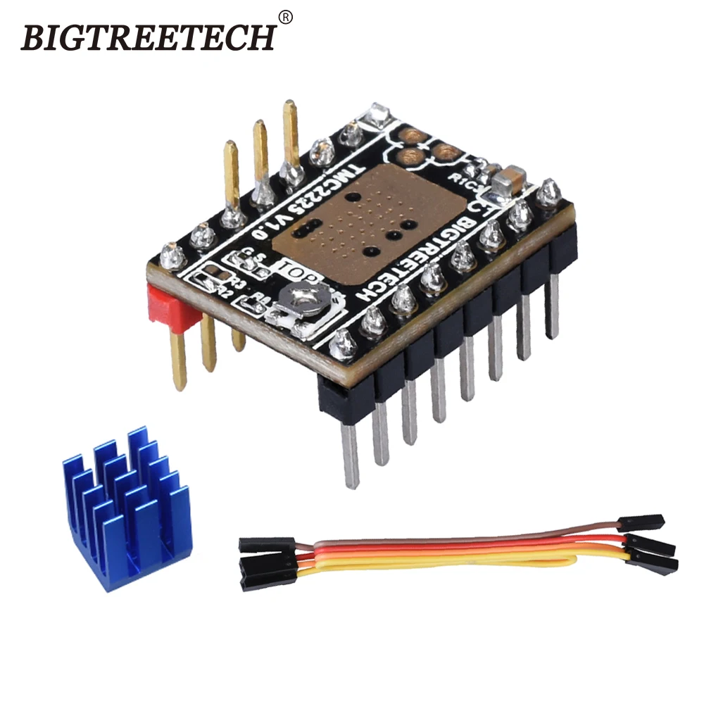 Драйвер шагового двигателя BIGTREETECH TMC2225 V1.0 UART StepStick бесшумный VS TMC2208 2209 для 3D