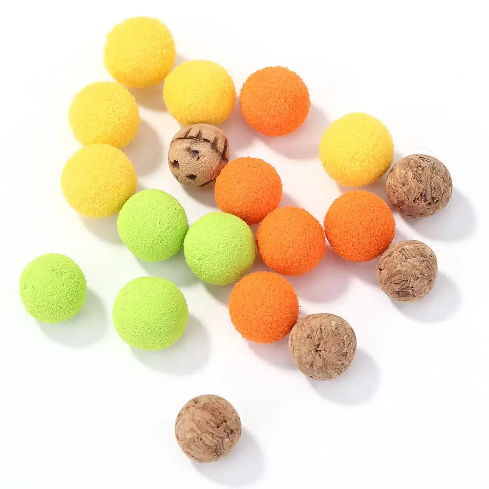 15pcs EVA Float Durable Fishing Lures Classic Delicate Artificial Carp Bait Foam Pop Up Boilies Hair Rig Hookbait Tackle | Спорт и