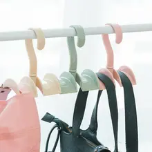 360 Угол вращения шкаф Органайзер стержень вешалка Сумочка Хранение Кошелек подвесной держатель крюк сумка вешалка для одежды
