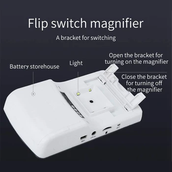 

4.3 Inch Portable Video Digital Magnifier Electronic Reading Aids with Multiple Color Modes 6X-16X EU Plug