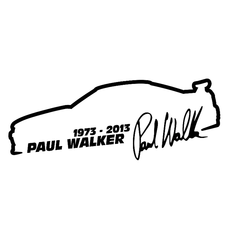 

Creative Car Stickers Paul Walker Fast and Furious Fashion Motorcycle Accessories Anti-UV Waterproof Decals PVC 13cm X 5cm
