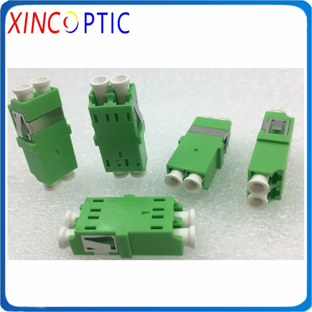 10pcs FTTH Duplex LC UPC Fiber Optic Single Mode Adapter Fiber Coupler Connector 