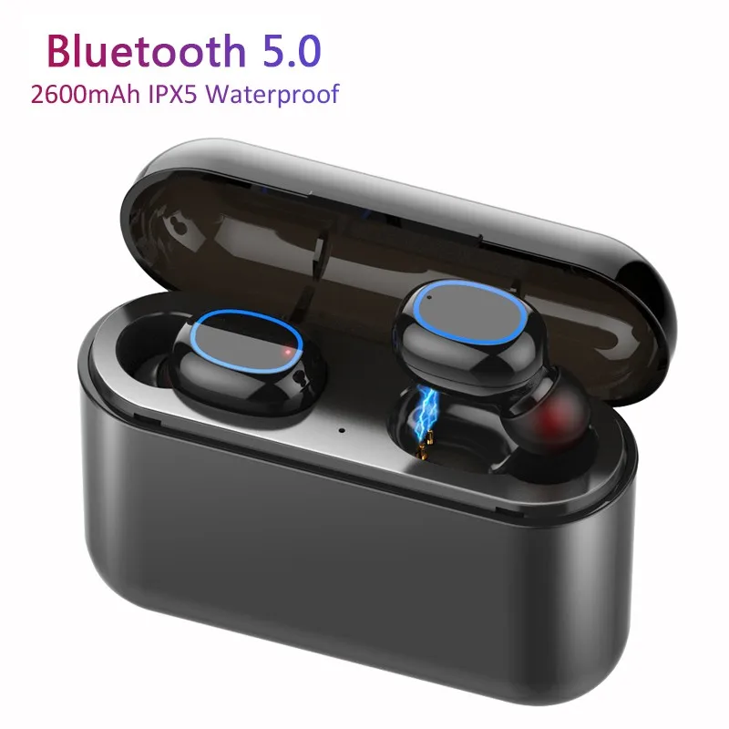 HBQ Q32 TWS, беспроводные Bluetooth наушники, свободные руки, спортивные наушники, игровая гарнитура с внешним аккумулятором 1500 мАч - Цвет: 7