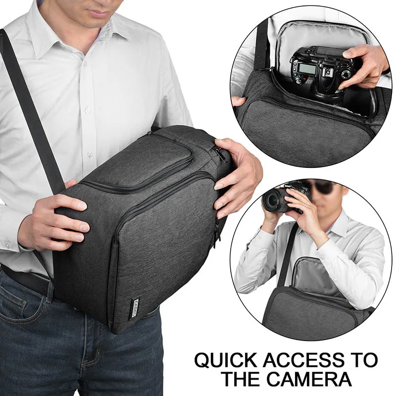 

Multifunctional Messenger Single Shoulder Camera Bag Waterproof Breathable Wear-resistant Zipper Bag C55