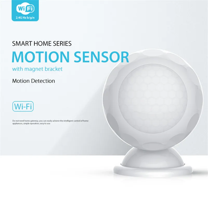 

Wifi Sensor WiFi Smart PIR Motion Sensor Smart Home Dectector Compatible with Alexa Echo Google Home IFTTT Voice Control,No Hub