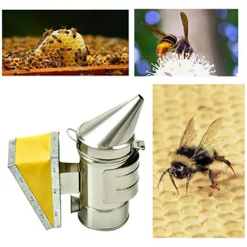 

Stainless Steel Beekeeping Smoke Spraying Machine Oxhide Air-blast Box Anti-bee Smoke Sprayer