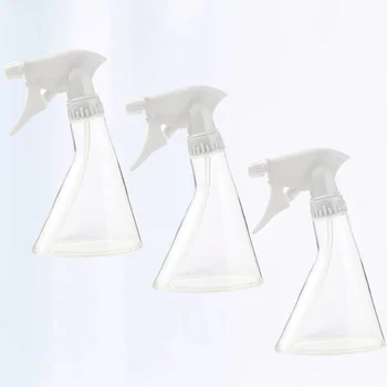 

3pcs Multifunctional Spray Bottle Empty Refillable Bottle Flowers Plants Watering Sprayer Hairdressing Spray Bottle (370ml, Tran