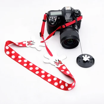 

Universal Camera Belt Neck Hand Strap Wrist Cute Mikey Minnie Portable Camera Shoulder Strap FOR Canon Nikon Sony Pentax Dslr