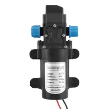 Dc 12v 60w 5l/min bomba de água elétrica agrícola preto micro bomba de diafragma de alta pressão pulverizador de água lavagem de carro