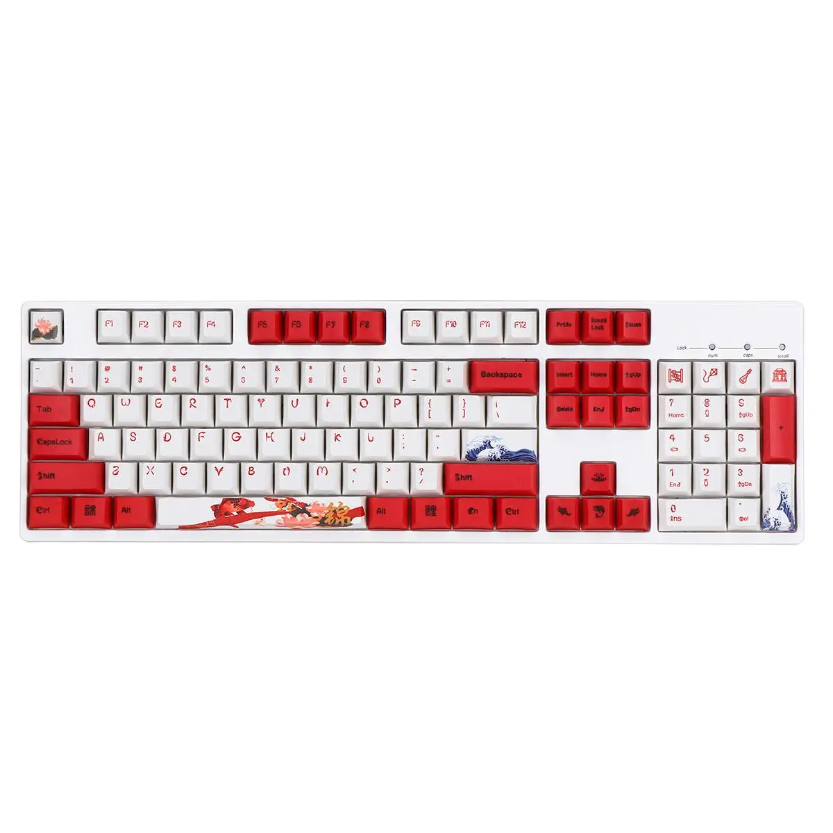 108 клавиш PBT сублимации термосублимации процесс парчи карпа Keycap для механической игровой клавиатуры Keycaps только