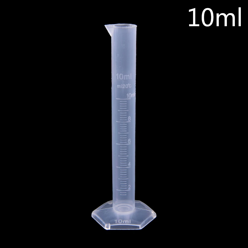 

10ml Plastic Measuring Cylinder Graduated Tools Chemistry Laboratory Cylinder Tools School Lab Supplies