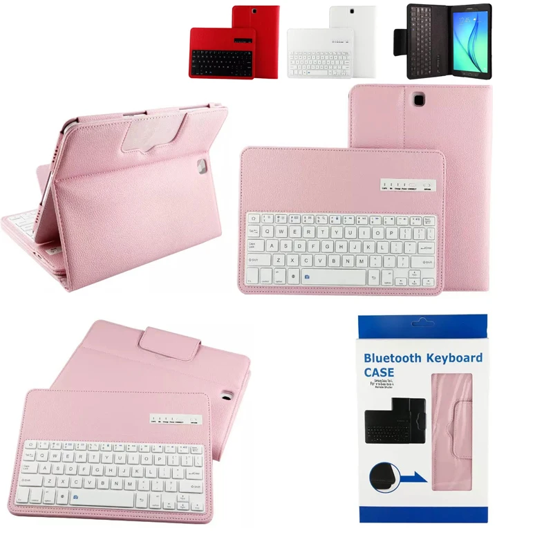 Для Samsung GALAXY Tab A 9 7 T550 T555 P550 P555 Съемная Bluetooth клавиатура Портфолио Folio PU кожаный
