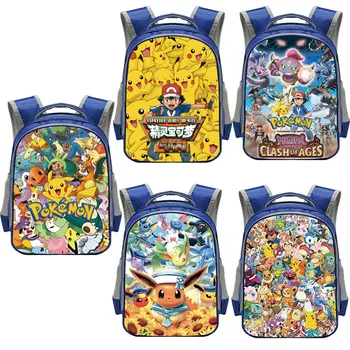 

Anime Pokemon School Bags Pikacun Children backpack for Boys Girls Daypack Pikachu Kindergarten Bag Kids waterproof Schoolbags