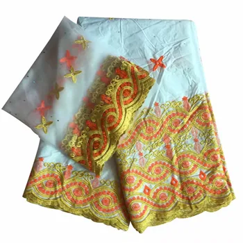 

FASHION style african lace fabric good quality african bazin riche lace fabric free shipping 2019 WHAOAU122