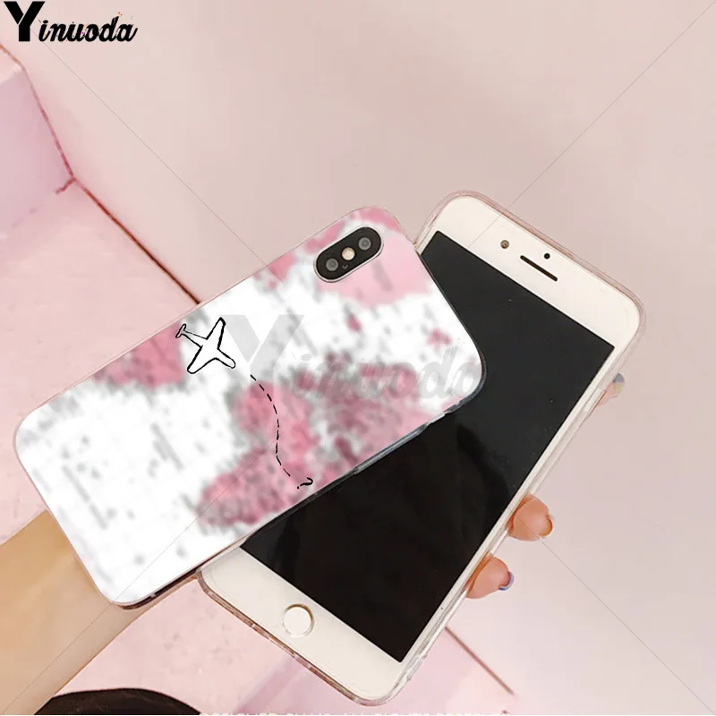 Yinuoda Дорожная карта Ailplane Road sign TPU Мягкий силиконовый чехол для телефона iPhone 8 7 6 6S Plus 5 5S SE XR X XS MAX Coque Shell - Цвет: A7
