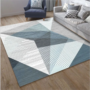 

Simple carpet Geometric pattern 3D printing carpet Mat for living roon bed room