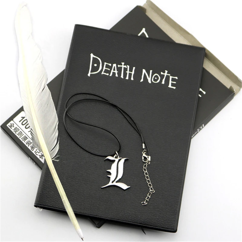 Anime Death Note Notebook Quill-pen Feather Pen Journal Diary Stationery Gift