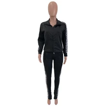 Женский леопардовый комплект спортивной одежды с длинными рукавами на молнии, спортивная одежда ZJ55