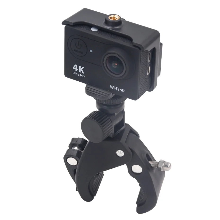 

For Gopro Hero 5 6 4 Sjcam Eken Yi 4K Camera Holder Clip For Gopro Mounting Motorcycle Bike Handlebar Go Pro Cycling Accessory