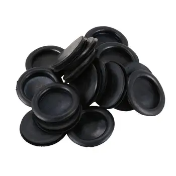 

20pcs Black Rubber Closed Blind Blanking Hole Wire Cable Grommets 40mm