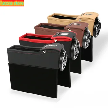 

Car seat slit storage box, Cup organizer, beverage holder, auto organizer, hollow, pocket holder for storing cards and phone