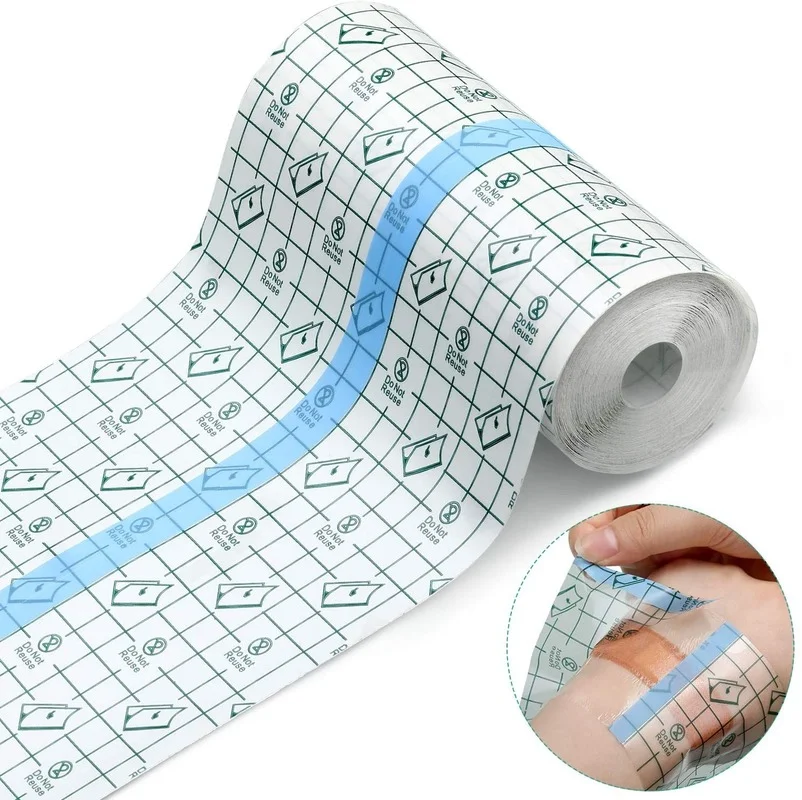 Waterproof Bandages Transparent Stretch Adhesive Covers for Shower Swimming Protector Disposable Clear Film Dressing Tape15cm*5m