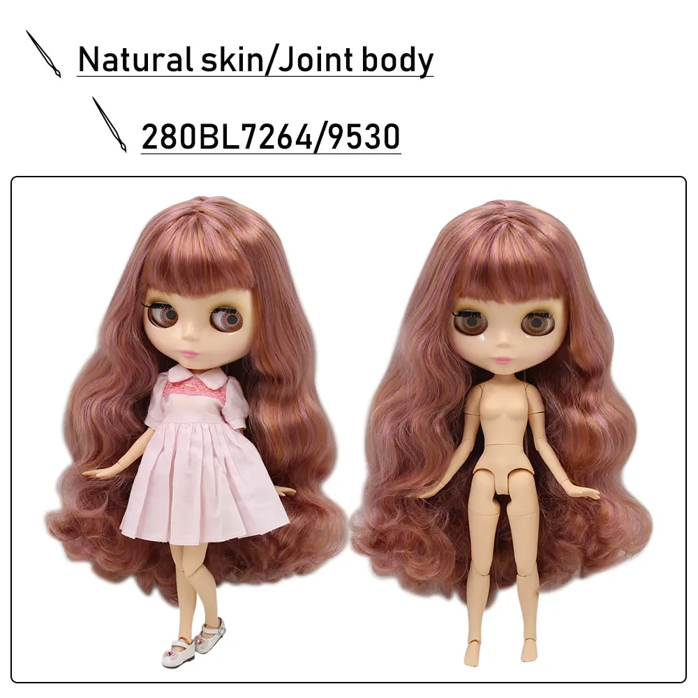 ICY 1/6 Blyth Подгонянная Обнаженная кукла с натуральной кожей тела, глянцевое лицо для ребенка подарок, игрушка