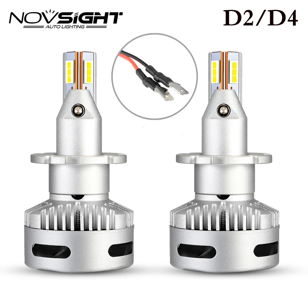 Novsight супер яркий 90 Вт H7/H11/9005/9012/D1/D2D/D5 Автомобильный светодиодный комплект для замены фар 6500K