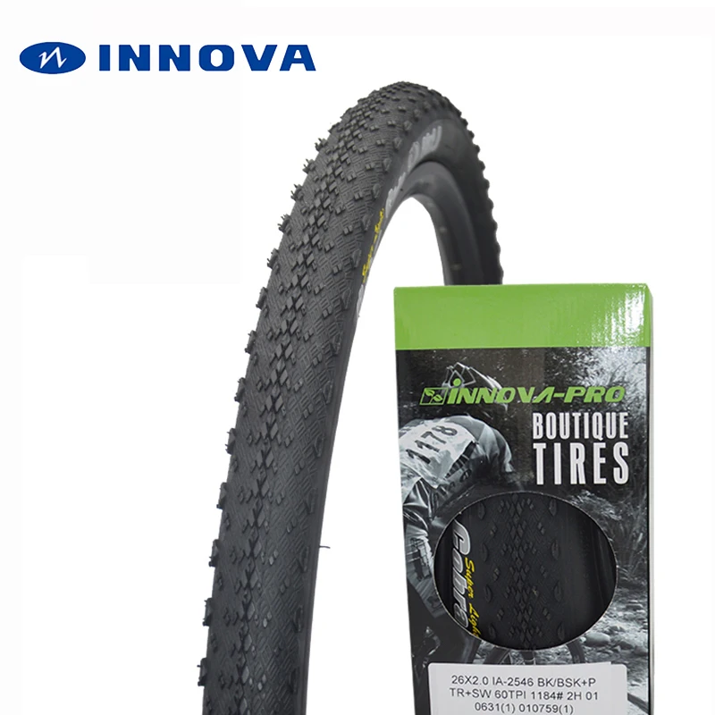Велосипедные шины INNOVA 26 26*2 0 27 5x2 светильник 370 г 60TPI антипрокольные бескамерные