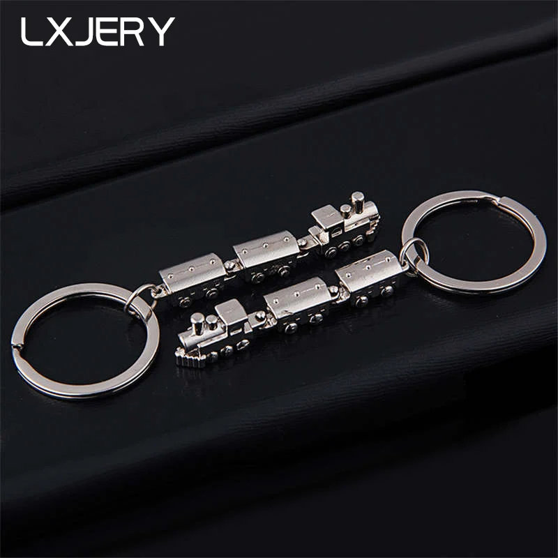 LXJERY Mini Train Keychain Funny Key Chain For Women Bag Charm Pendant Ring Men Kids Toy Holder Gift | Украшения и аксессуары