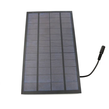 

Solar Panel Charger 12V 7W with 5.5*2.1 DC Connector Solar Cell Polycrystalline DIY Solar Charge Battery cable 30cm