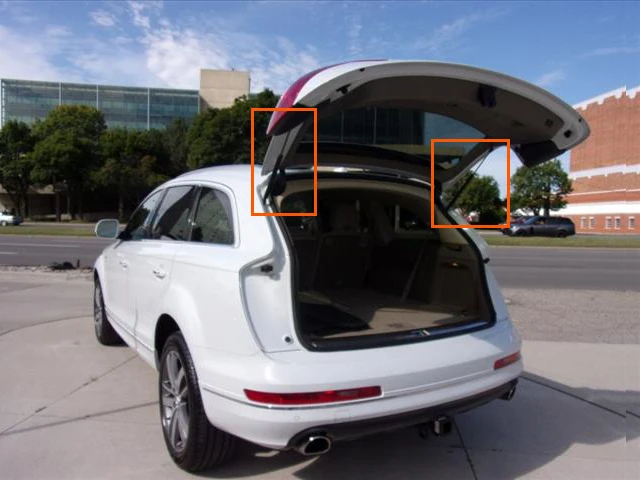 Задний багажник лифт Поддержка газовые стойки пружина для Audi Q7 2006-2011 2012 2013 W/Мощность задняя крышка багажника люк Boot 500 мм